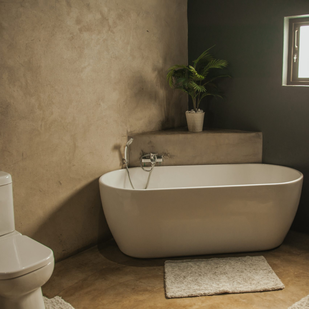 En-suite bathroom with freestanding bath